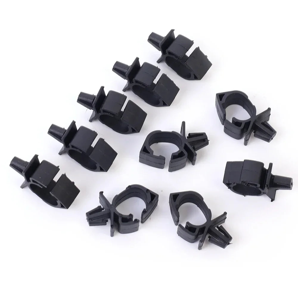 100pc Car Wiring Harness Fastener Route Fixed Retainer Clip Corrugated Pipe Tie Wrap Cable Clamp Oil Pipe Beam Line Hose Bracket