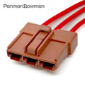 1 Set 3 Pin Auto 7.8mm HD High Current Electrical Cable Connectors Female Wire Harness Plug 6098-0208 6098-0210