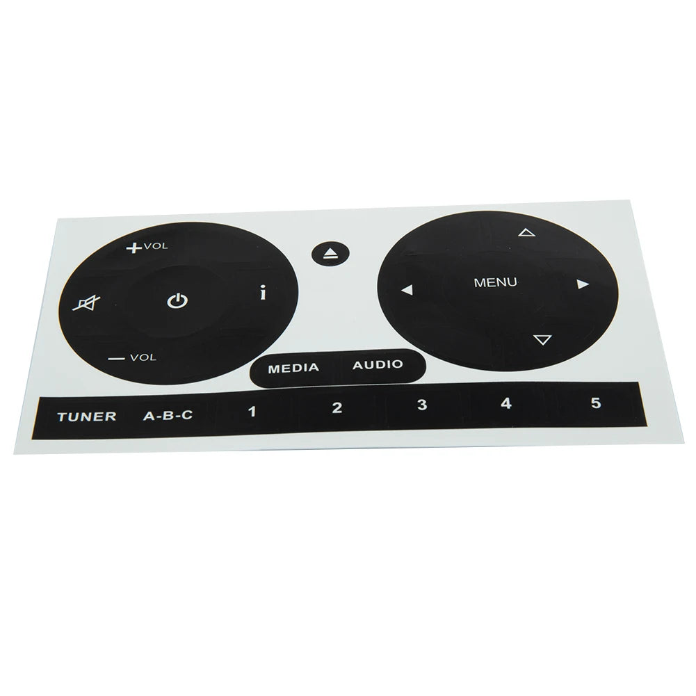 Radio Stereo Worn Peeling Button Repair Kit Decals Stickers For Fiat 500 2011 To 2016 CD Radio Audio Button Repair Stickers