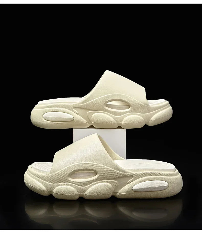 EVA Men's Summer Sandals Fashion Soft Cloud House Platform Slides Unisex Outdoor Non-slip Beach Shoes Men Bathroom Slippers Amag
