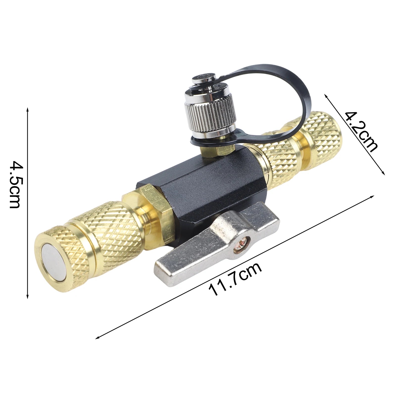 1PC Vacuum-Rated Valve Core Removal Tool Black Valve Core Disassembly  Removal Tool 1/4" X 5/16" Compatible With R410A