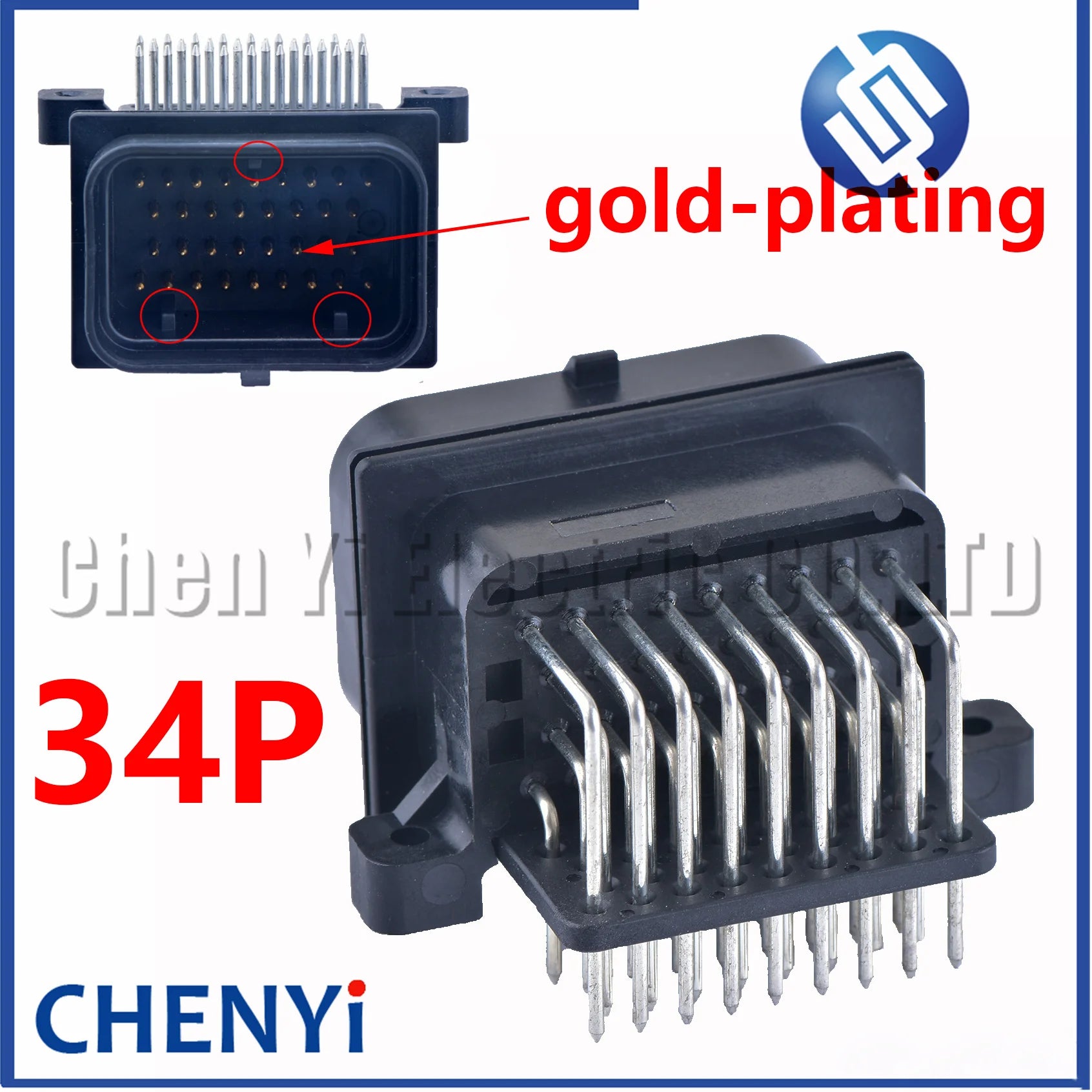 26/34/60 Pin ECU PCB Mount Header Plug Connector 6437288-1 6437288-3 4-1437290-0 3-1437290-7 5-6447223-0 6437288-6 2-6447232-3