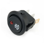 1 PC 23mm Car On  Off Rocker Switch Round 12V Red Led  Fog Light Lamp Symbol Car Van Truck  ABS Plastic Fog Light Switch