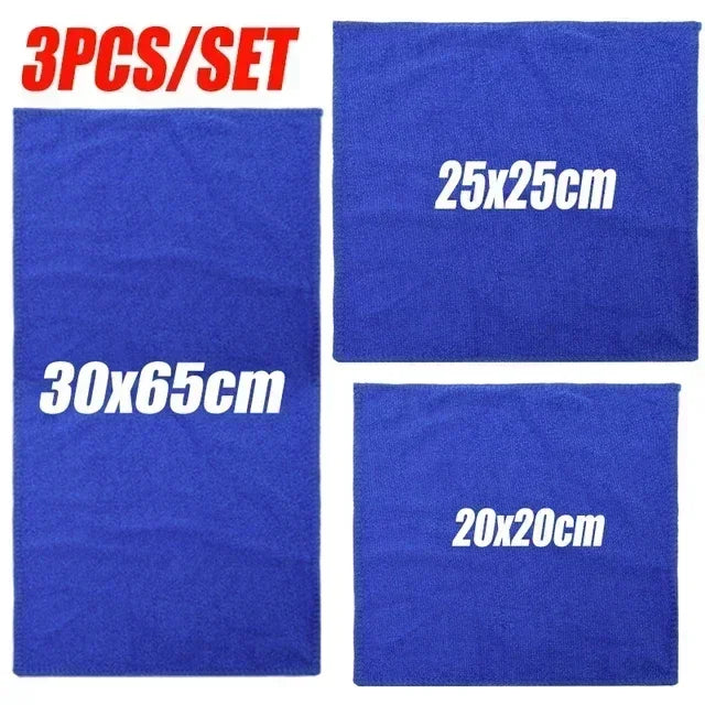 1/30Pcs Microfiber Towels Car Wash Drying Cloth Towel Household Cleaning Cloths Auto Detailing Polishing Cloth Home Clean Tools