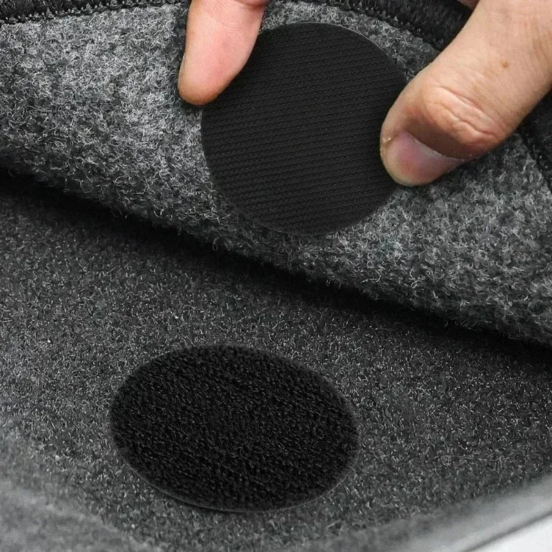 2/100pcs Carpet Fixing Stickers Double Faced High Adhesive Car Carpet Fixed Patches Home Floor Foot Mats Anti Skid Grip Tapes