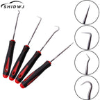 4Pcs Car Auto Vehicle Oil Seal Screwdrivers Set O-Ring Seal Gasket Puller Remover Pick Hooks Durable Tools