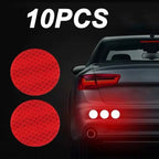 10pcs/set Car Bumper Reflective Safety Strip Stickers Car Reflective Sticker Reflective Warning Safety Tape Stickers Decals