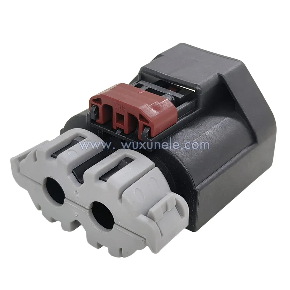 5 Sets Automotive Cooling Fan 2 Pin 7283-3214-30 Wire Connector Black ABS Material for Automotive Cooling Fans