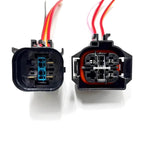 Suitable for BMW electronic fan assembly radiator fan wiring harness plug 3-hole male/female connector modification