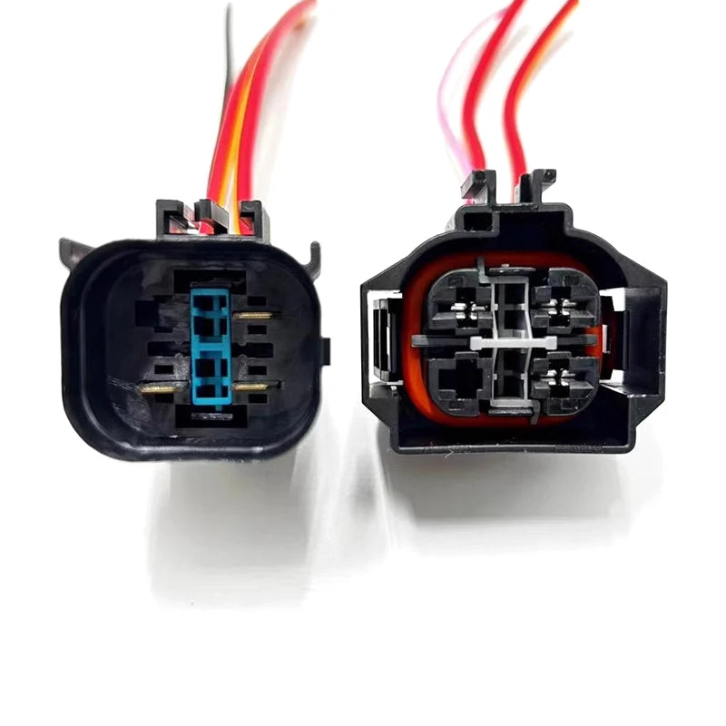 Suitable for BMW electronic fan assembly radiator fan wiring harness plug 3-hole male/female connector modification