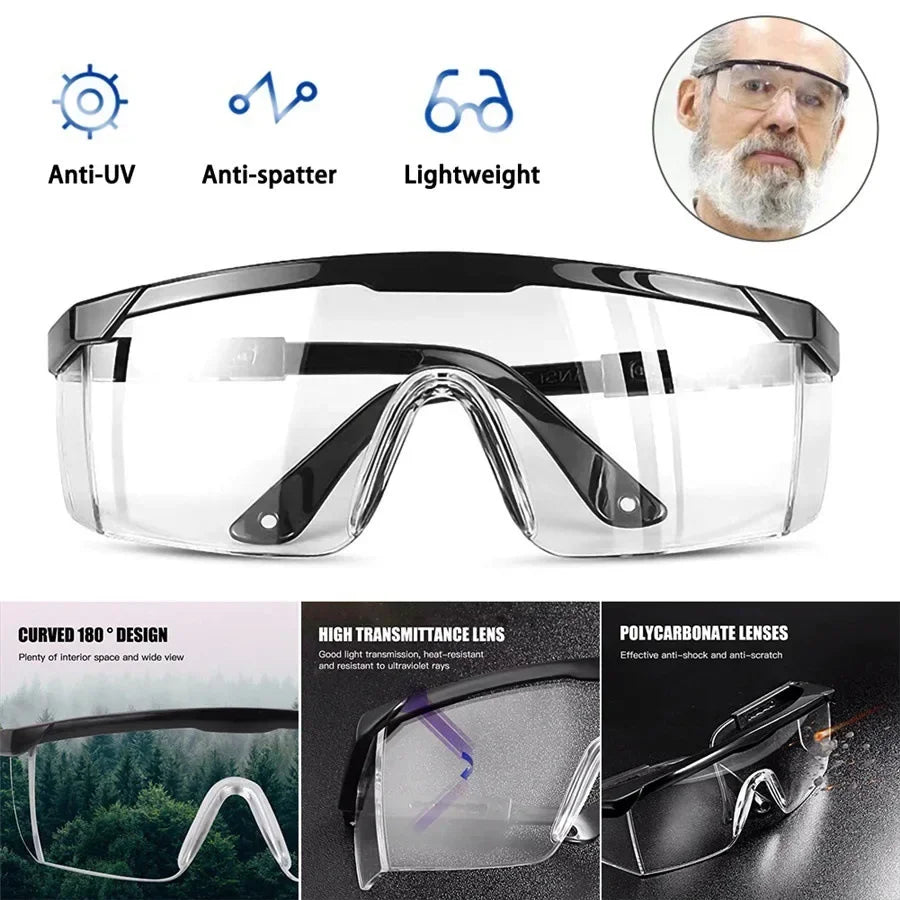 Outdoor Safrty Goggles Universal Motorcycle Motorcross Riding Lab Dust Paint Industrial Anti-Splash Wind Dust Proof Glasses Car