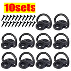 1-10sets Cargo Net Floor Hook Fixing Kit Rear Trunk Boot Tie Down Hook Ring Loop Fix Hang Flat Screen Auto Fasteners Accessories