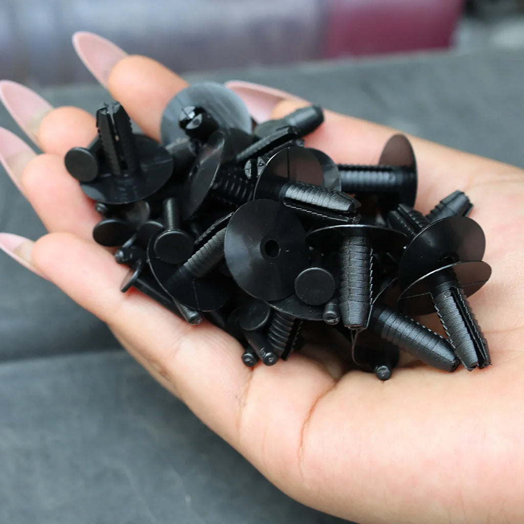 10-50sets Bumper Trim Buckles Cars Rivet Clips Doors Sill Fixing Clips Wheel Arch Clip for Mercedes-Benz BMW357 Auto Accessories