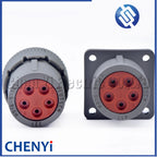DEUTSCH Gray 5 Pin Waterproof connector HD16-5-16S HD10-5-16P HD10 1.5 Series Flame Retardant diagnosis Plug With pins