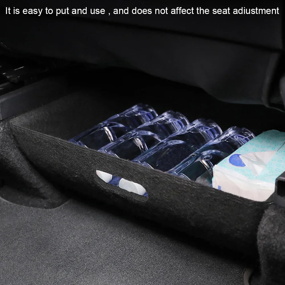 Spacious for Tesla Model Y Custom-Fit Storage Box Large Capacity Concealed Organizer with Premium Felt Sliding Drawer New Amagi