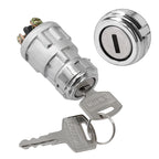 Car Boat Motorcycle Ignition Starter Switch 3 Position W/ 2 Key ON /OFF /Start Switch Lock Starter Switch