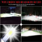 H7 Led Headlight Turbo 24000LM 110W 3570 Chips H1 H4 LED Bulbs Lamps 4300K 6000K 8000K 16000LM 80W H8 H9 H11 Fog Lights Amagi