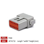 1Set Deutsch DT Series Multi-Pin Bundle (2P/3P/4P/6P/8P) | 22-16AWG Sealed Plug & Socket for Auto Electronics Upgrade DT04-2P