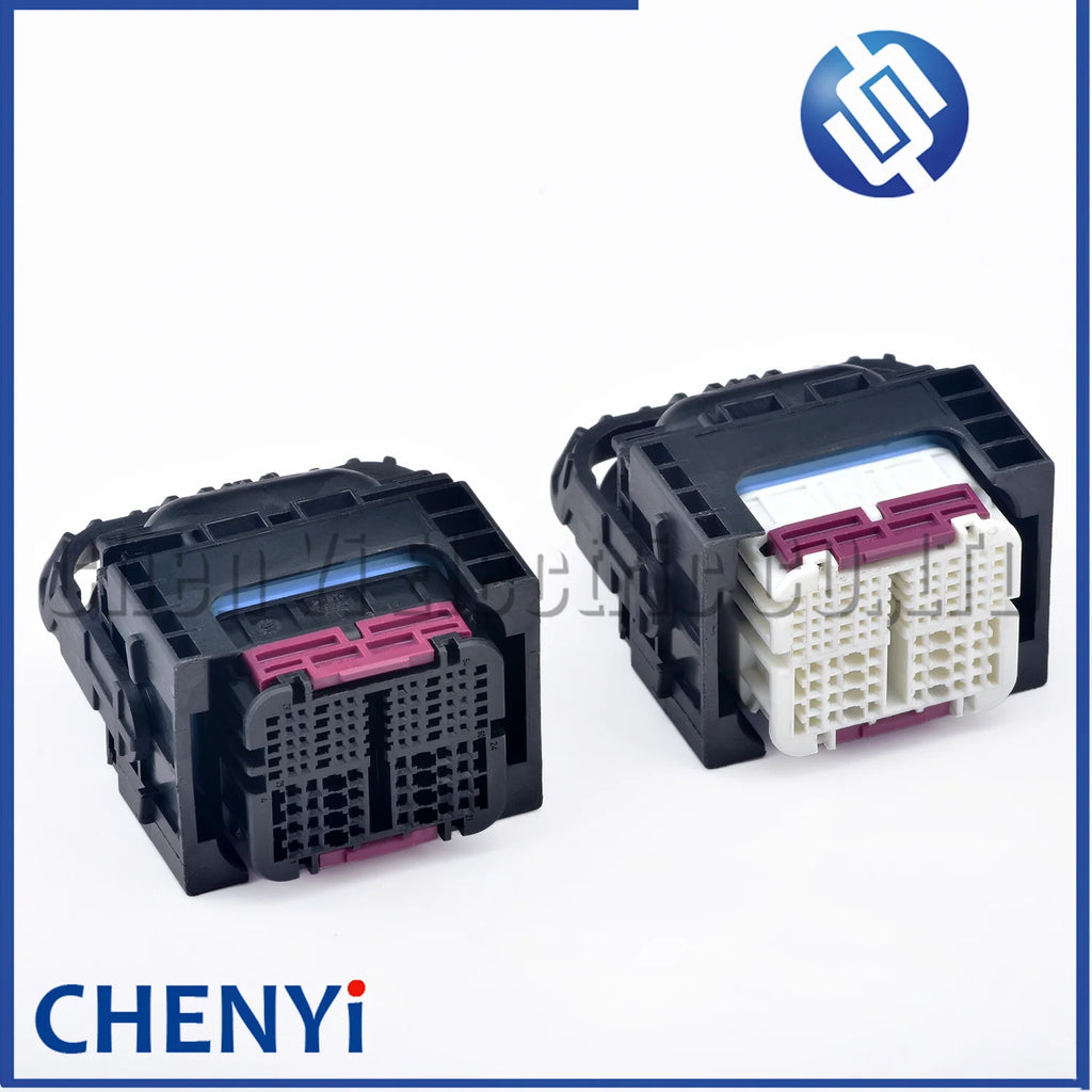 64 Pin Automotive waterproof connector engine Computer board ECU plug 9302475-01 1-2208825-1 1-2208825-2