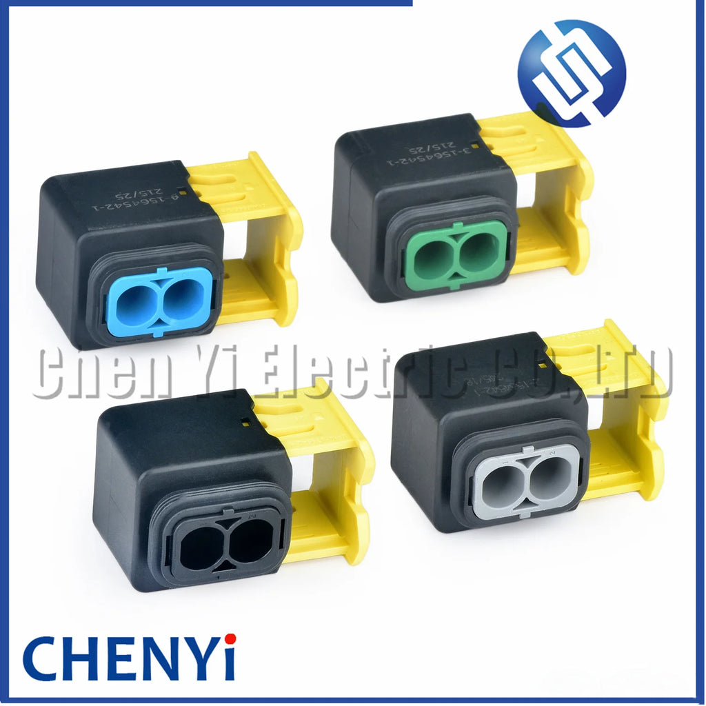 2 Pin female 6.3mm series Automotive waterproof connector wire harness Plug 1-1564542-1 2-1564542-1 3-1564542-1 4-1564542-1