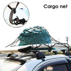 Car Heavy Duty Rubber Cargo Net Universal Fit for Truck Bed SUV Trailer Boat RV - Elastic Bungee with Superior Durability amagi