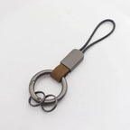 Car Sleek Carbon Fiber Style Keychain - 360° Rotatable, Universal Fit with Anti-Lost D-Ring, Durable for Men & Women Amagi
