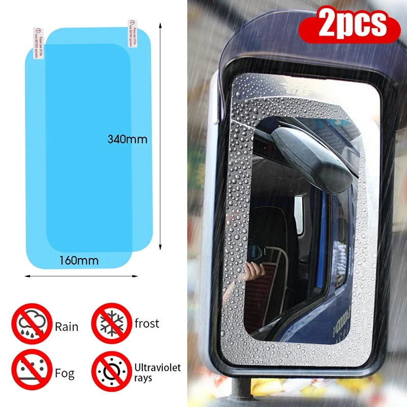 1-4PCS Car Side Window Rearview Rain Film Anti-Fog Rain-proof Car Window Mirror Waterproof Sticker Films Decals Rain Proof Films