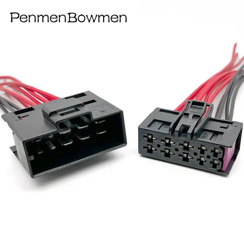 1 Set 10 Pin Auto Seat Heating Electrical Cable Connectors Male Female Wire Harness Plug For 7L0972762 8E0972710