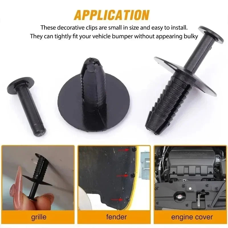 10-50sets Bumper Trim Buckles Cars Rivet Clips Doors Sill Fixing Clips Wheel Arch Clip for Mercedes-Benz BMW357 Auto Accessories