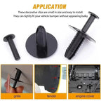 10-50sets Bumper Trim Buckles Cars Rivet Clips Doors Sill Fixing Clips Wheel Arch Clip for Mercedes-Benz BMW357 Auto Accessories