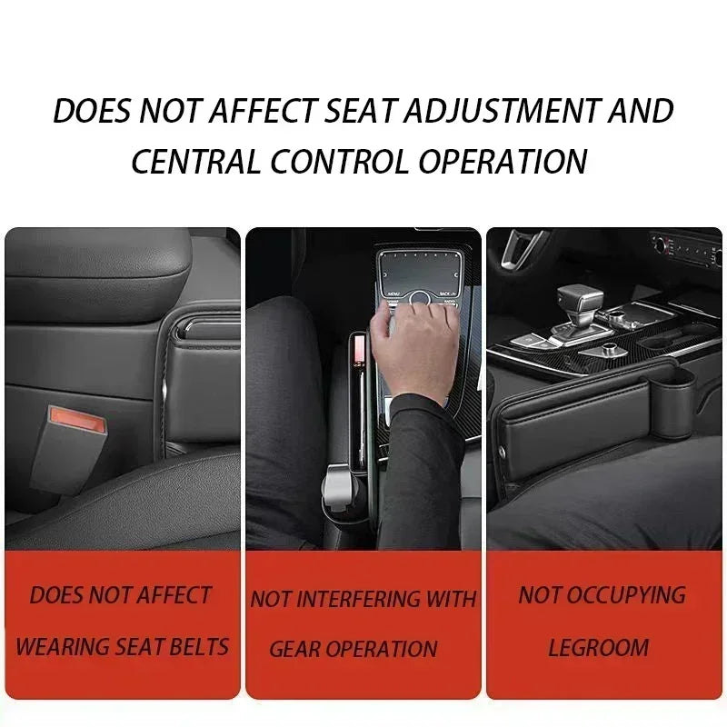 Car Seat Gap Organizer Storage Box Pocket Multifunction Universal Wallet Keys Card Cup Phone Holder Auto Interior Amagi