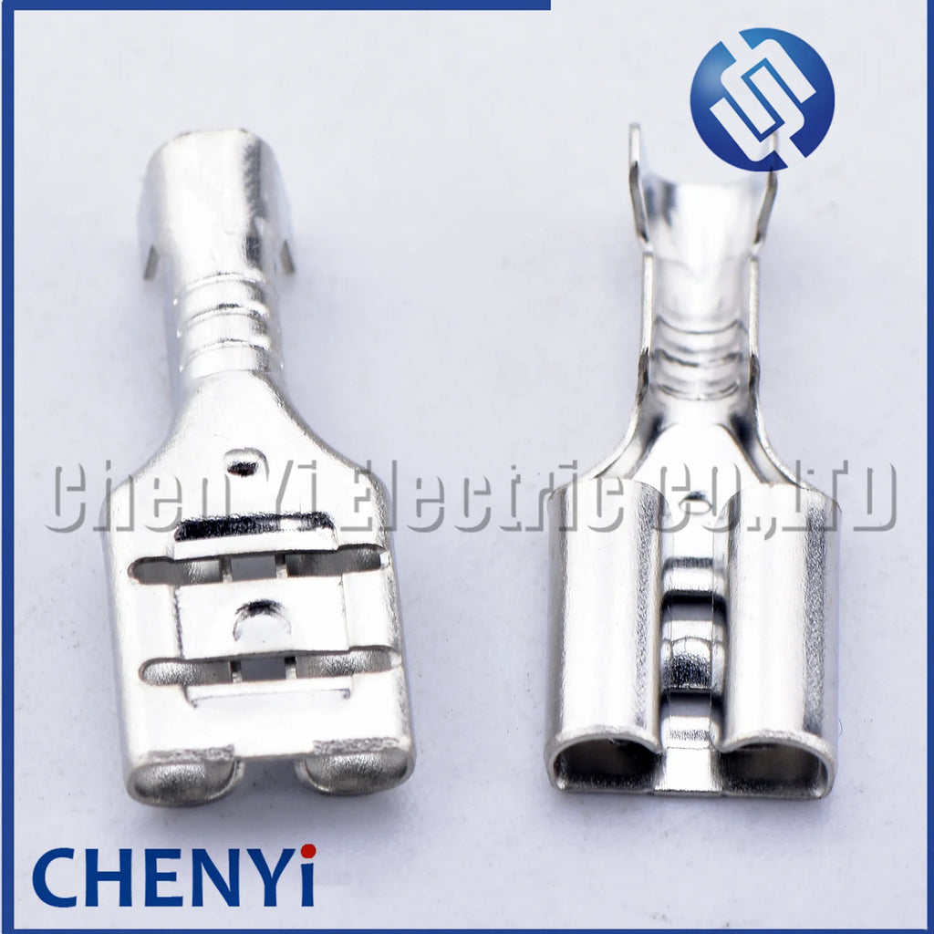 50 Pcs 6.3 series auto wire for connector crimp loose pins Female 0.5-1.25mm 120386325T2001