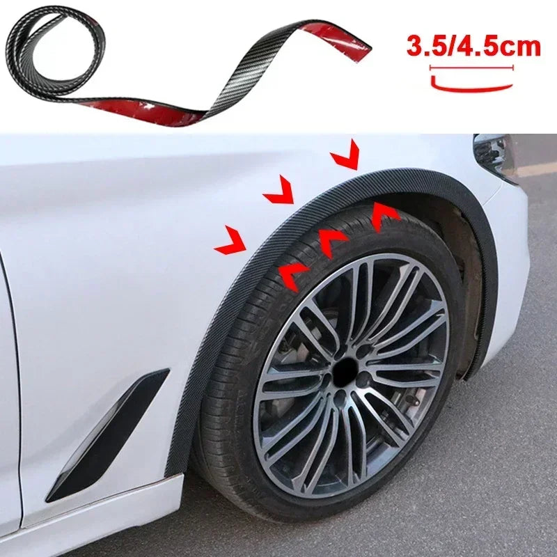Universal Fender Flare Car Wheel Eyebrow Protector Lip Wheel-arch Trim Arch Extenders Scratch Proof Rubber Seal Strip Amagi