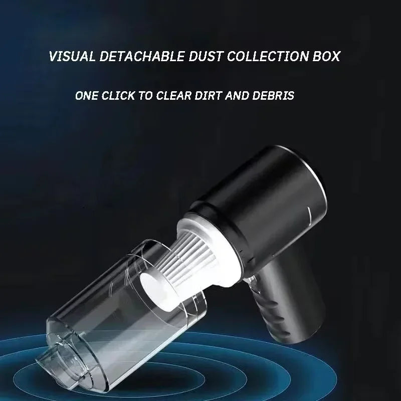 Car Vacuum Cleaner Powerful Cleaning Machine Handheld Car Vacuum Rechargeable Wireless Cleaner For Car Home Pet Hair Amagi