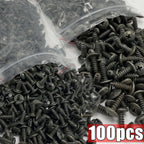 Mixed Car Motorcycles Metal 100/10pcs Screw Tapping Fastener U-Type with Screw Anti-rust Protection Clip Buckle Iron Sheet Amagi