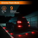3 Pack LED Road Flares Emergency Warning Lights USB Rechargeable Magnetic Flashing Base Safety Disc for Roadside Assistance Amag