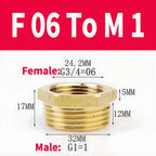 Brass BSP Reducing Hexagon Bushing Adapter Fitting,Male to Female Connector for Fuel,Water,Gas,Oil,1/8" 1/4" 3/8" 1/2" 3/4" 1"