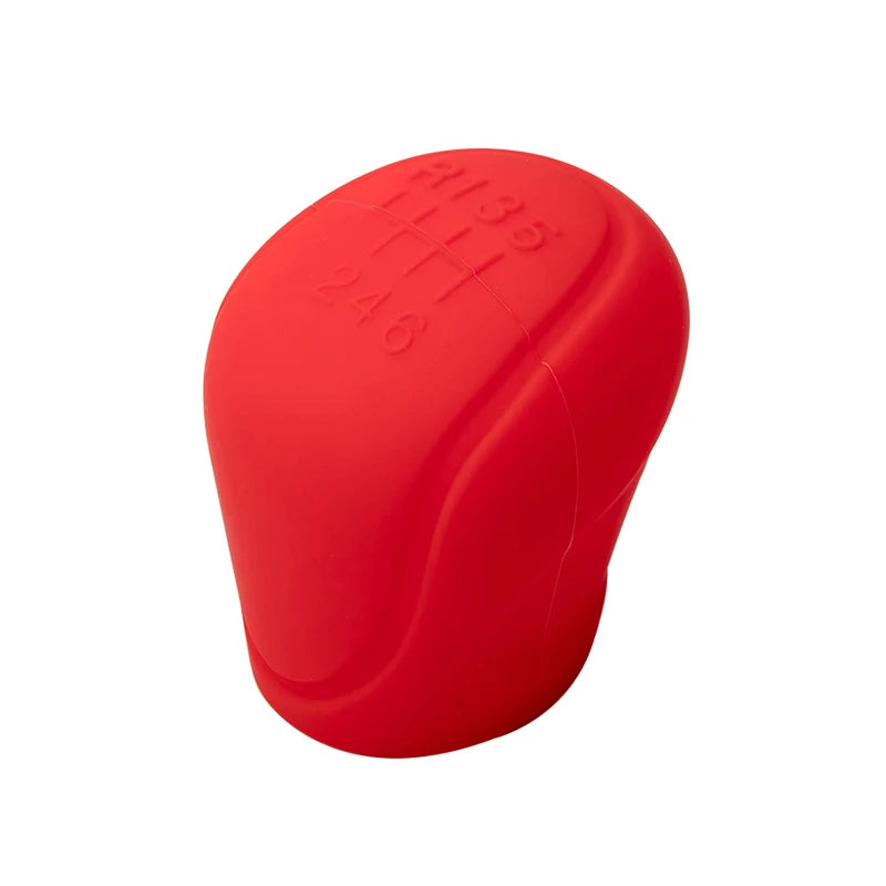 Car Silicone Gear Shift Knob Cover Gear Shift Non-Slip Grip Handle Protective Covers Manual 6-speed Car Interior Accessories