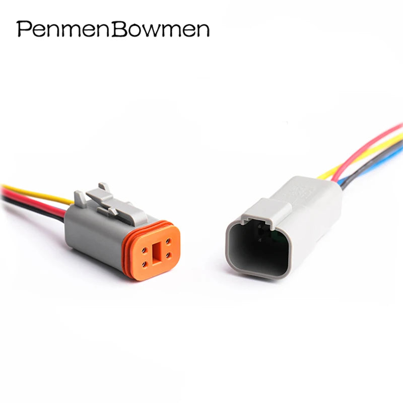 1 Set 2 3 4 6 8 12 Pin Car Deutsch DT Electrical Cable Connectors Male Female Wire Harness Plug DT06-2S DT04-2P