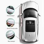 Anti Collision Car Bumper Guard Strip 4Pcs Front Rear Protection Strips Scratch Protector Crash Blade Auto Accessories for Amagi