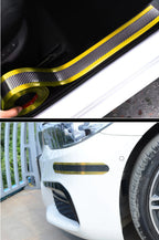 Car Stickers Anti Scratch Door Sill Protector Rubber Strip Carbon Fiber Threshold Protection Bumper Film Styling  Accessories