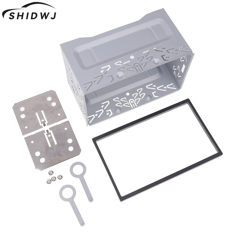 Auto Panel Audio Dash Mount Kit Box Fittings Kit Universal Radio Head Unit Installation Frame