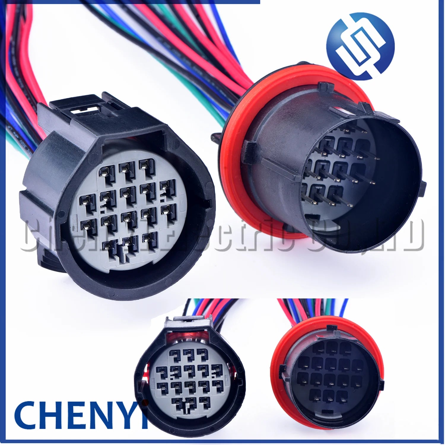 16 Pin/Way Male Female Headlight Connector Plug Wire Cable Pigtail For Land Rover Discovery 3 4 Jaguar Range Rover Freelander 2