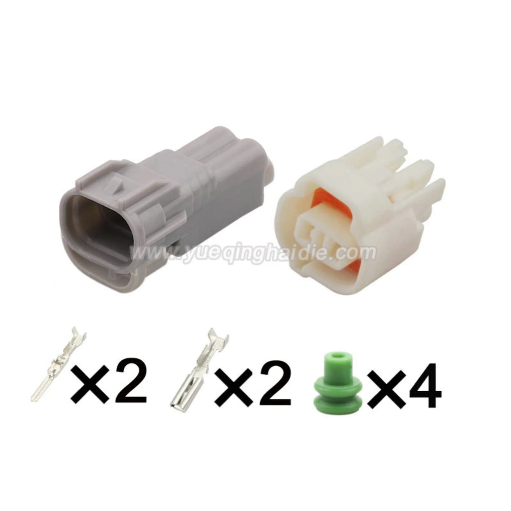 2PIN Male Female 2mm Waterproof Connector Fog Light Lamp Socket Reverse Radar Plug For Baojun Toyota RAV4 6188-0266
