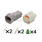 2PIN Male Female 2mm Waterproof Connector Fog Light Lamp Socket Reverse Radar Plug For Baojun Toyota RAV4 6188-0266