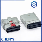 Grey 20 Pin Autowaterproof connector female or male excavator panel Plug With Pins 33472-2749 33472-2249 For JCB