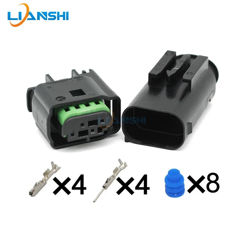 Suitable for BMW taillight 4-hole plug 1-967584-3 967640-1 automotive waterproof male and female connectors turn signals