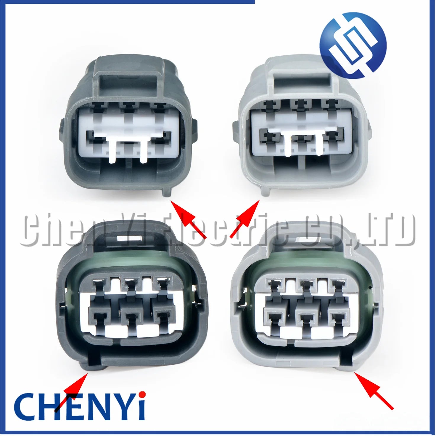 6 Pin Car headlamp harness plug Accelerator Throttle Pedal Connector MG641107-5 90980-11034 7282-7064-40 7283-7064-40 For Toyota