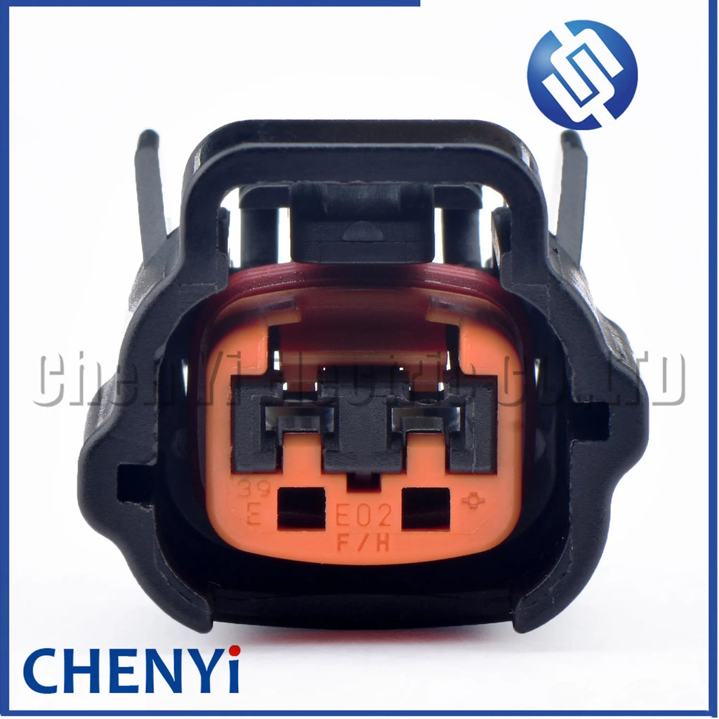 2 Pin Automotive Water temperature sensor solenoid valve connector Horn Injector harness plug E02F8 6098-0185 For Nissan Hyundai