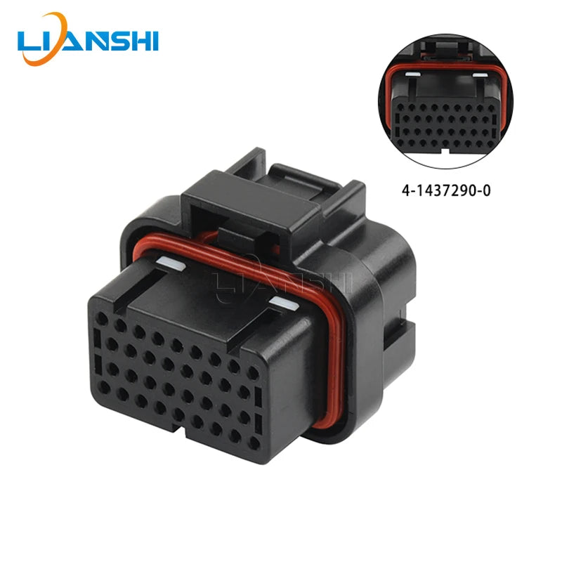 34-hole 3-slot waterproof plug 4-1437290-0 Automotive ECU modified harness connector AMP female end connector